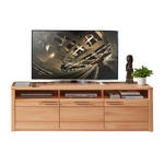 TV-ELEMENT Kernbuche  190/58/45 cm  - Edelstahlfarben/Kernbuche, Natur, Holz/Holzwerkstoff (190/58/45cm) - Carryhome