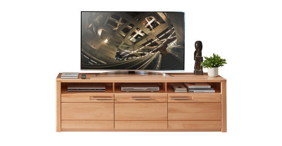 TV-ELEMENT Kernbuche  190/58/45 cm  - Edelstahlfarben/Kernbuche, Natur, Holz/Holzwerkstoff (190/58/45cm) - Carryhome