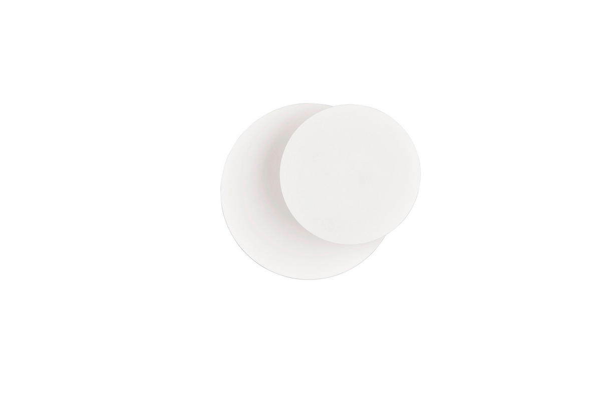 LED-WANDLEUCHTE - Weiss, Design, Metall (18/7,2cm)
