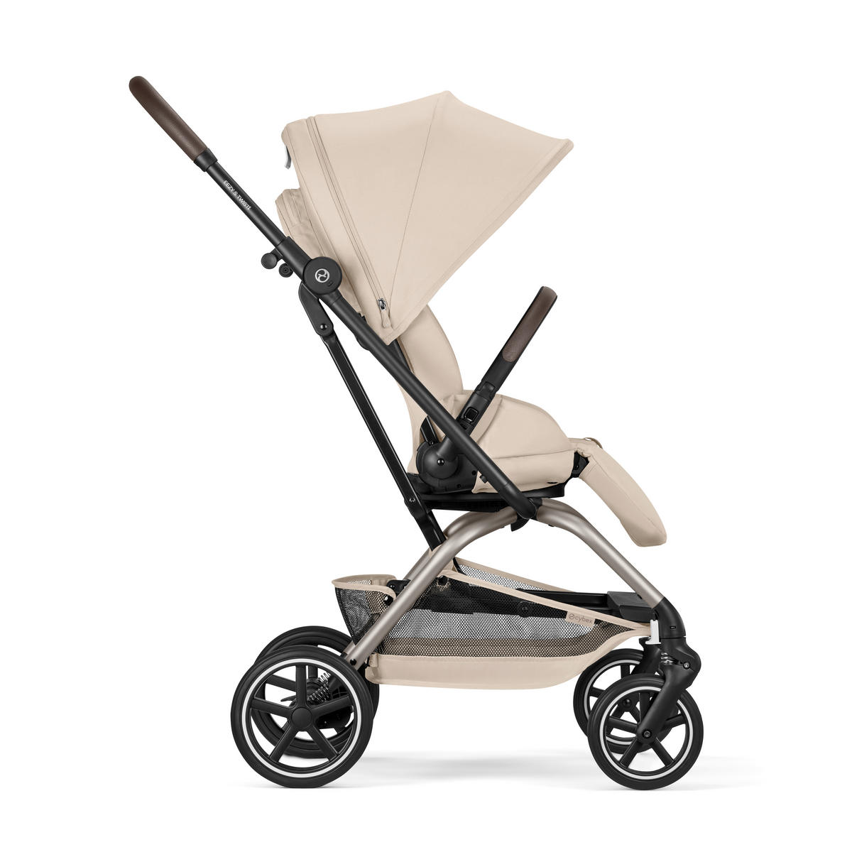 BUGGY EEZY S TWIST+ 2 TPE  - Taupe/Beige, Basics, Kunststoff/Textil (80,5/45/105cm) - cybex GOLD