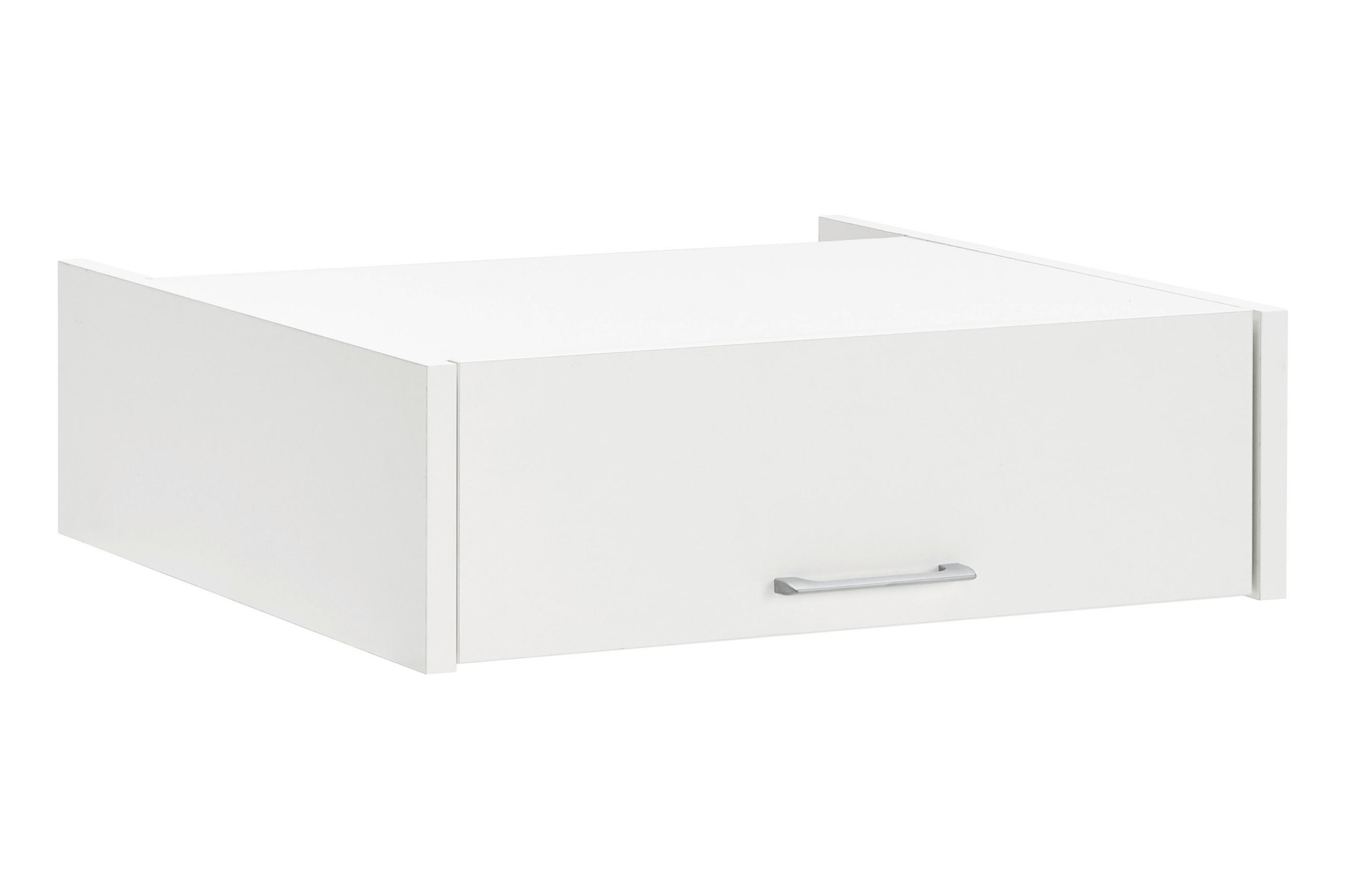 SZEKRÉNYRÁTÉT  - ezüstszínű/fehér, Design, műanyag/faalapú anyag (67/20,5/65,5cm) - Xora