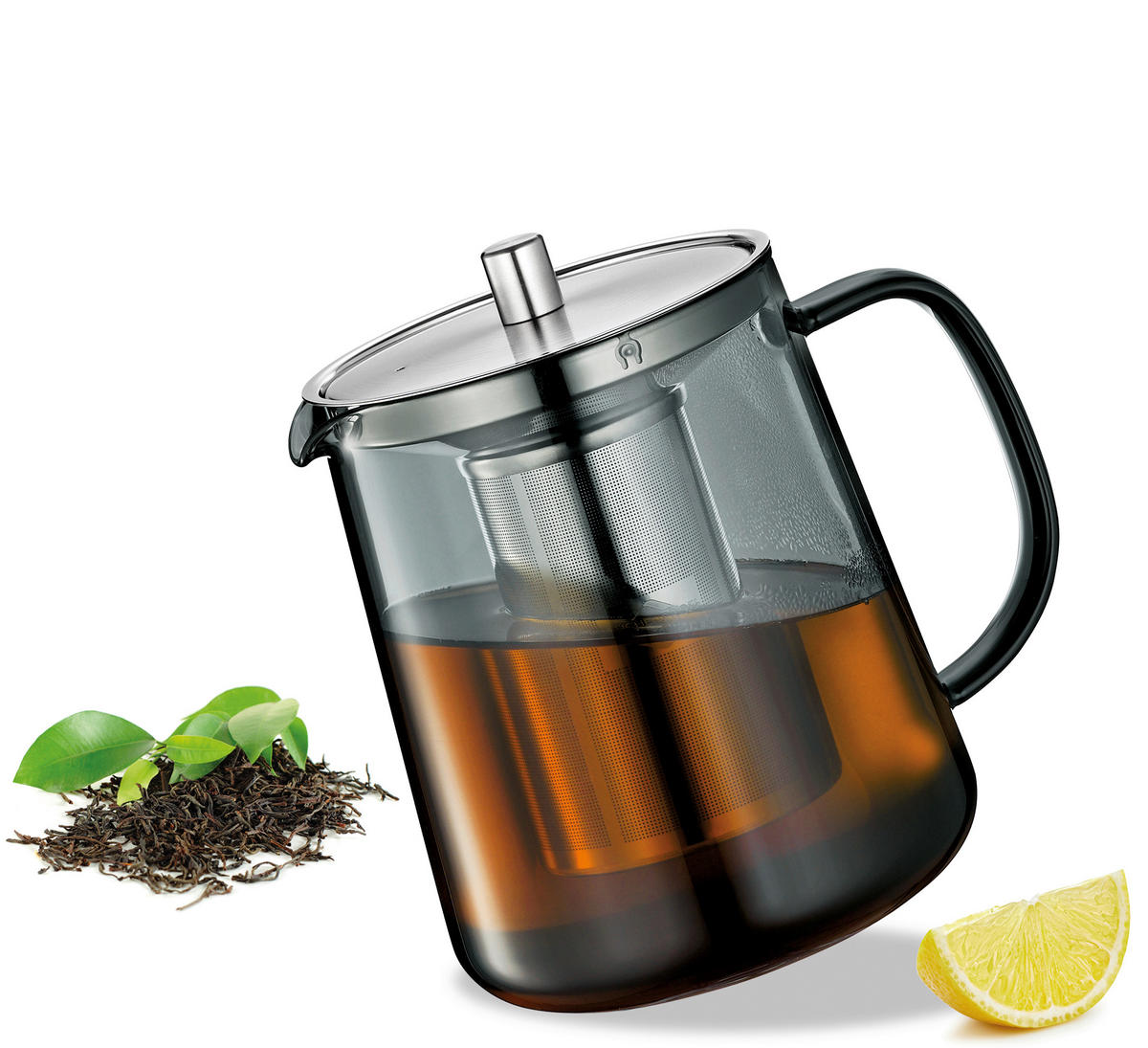 TEEKANNE ASSAM  - Grau, Basics, Glas (17,5/12/16cm) - KÜCHENPROFI