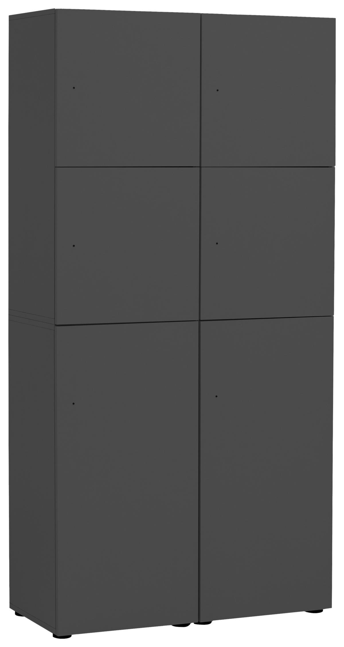 SPIND - Anthrazit, Design, Holzwerkstoff (90,8/185,2/40,65cm) - MID.YOU
