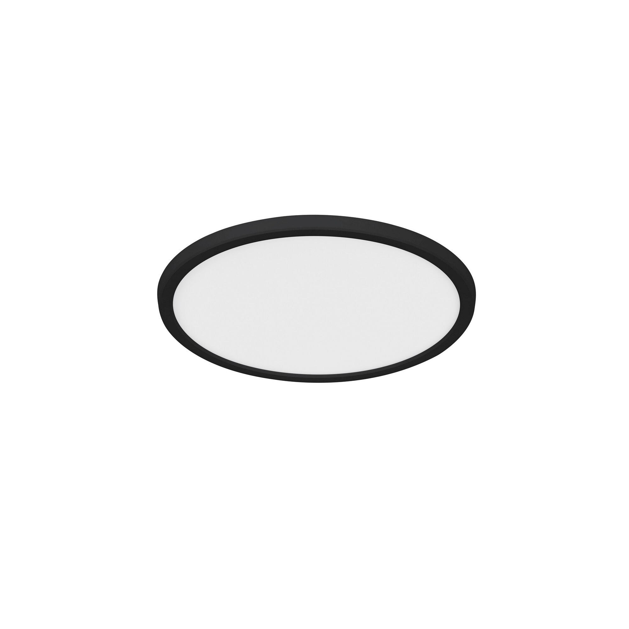 LED-DECKENLEUCHTE 29,4/2,3 cm   - Schwarz, KONVENTIONELL, Kunststoff (29,4/2,3cm) - Nordlux