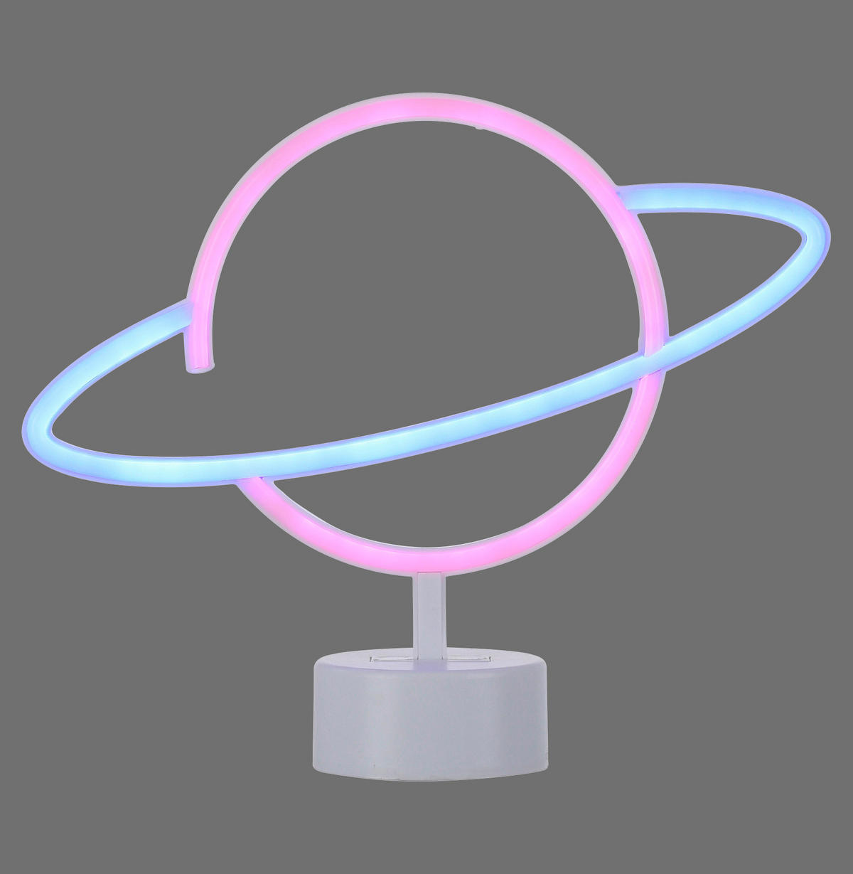 OKRASNA LED-SVETILKA   //// - srebrne barve/pink, Trend, umetna masa (30/8,5/24cm)