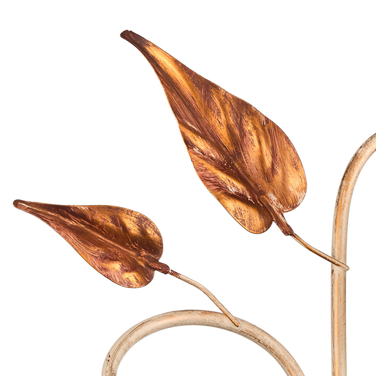 WANDLEUCHTE 40/40/58 cm   - Beige/Weiß, ROMANTIK / LANDHAUS, Glas/Metall (40/40/58cm)