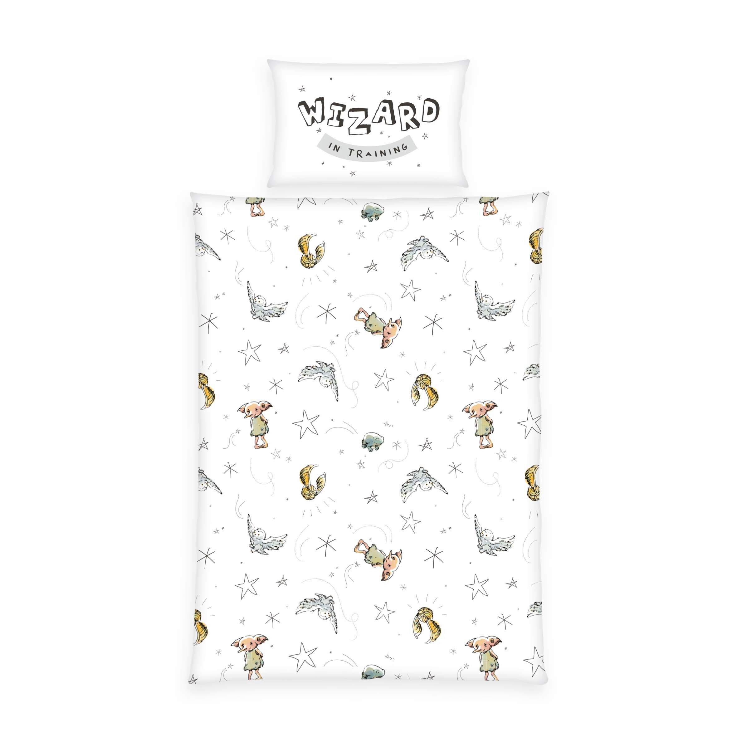 BABYBETTWÄSCHE Harry Potter Flanell 100/135 cm  - Weiß, Basics, Textil (100/135cm) - baby best