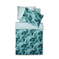 ÁGYNEMŰHUZAT-GARNITÚRA 140/200 cm  - olajkék/türkiz, Basics, textil (140/200cm) - Fleuresse