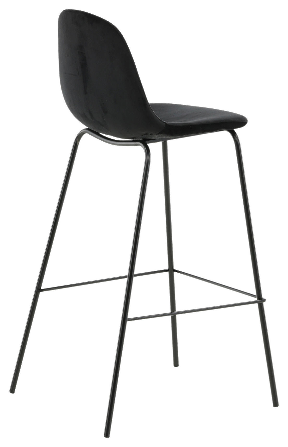 BARPALL SET i svart  - svart, Design, metall/textil (41.5/105/43cm) - Livetastic