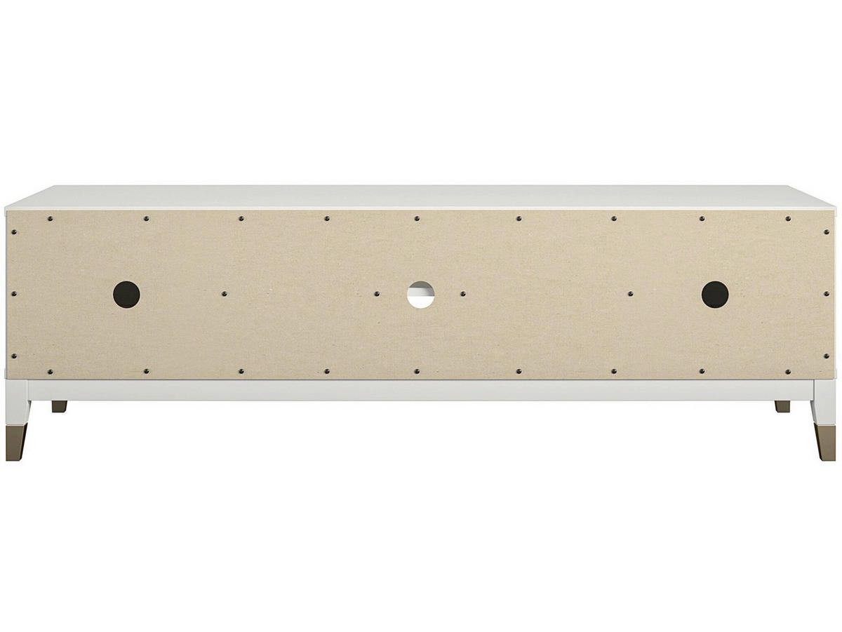 LOWBOARD Westerleigh  in 152/47/50 cm  - Messingfarben/Weiß, Design, Holzwerkstoff/Metall (152/47/50cm) - MID.YOU