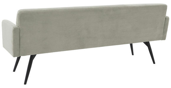 SITZBANK 216/86/68 cm Cord Greige Metall - Greige/Schwarz, Design, Textil/Metall (216/86/68cm) - Dieter Knoll