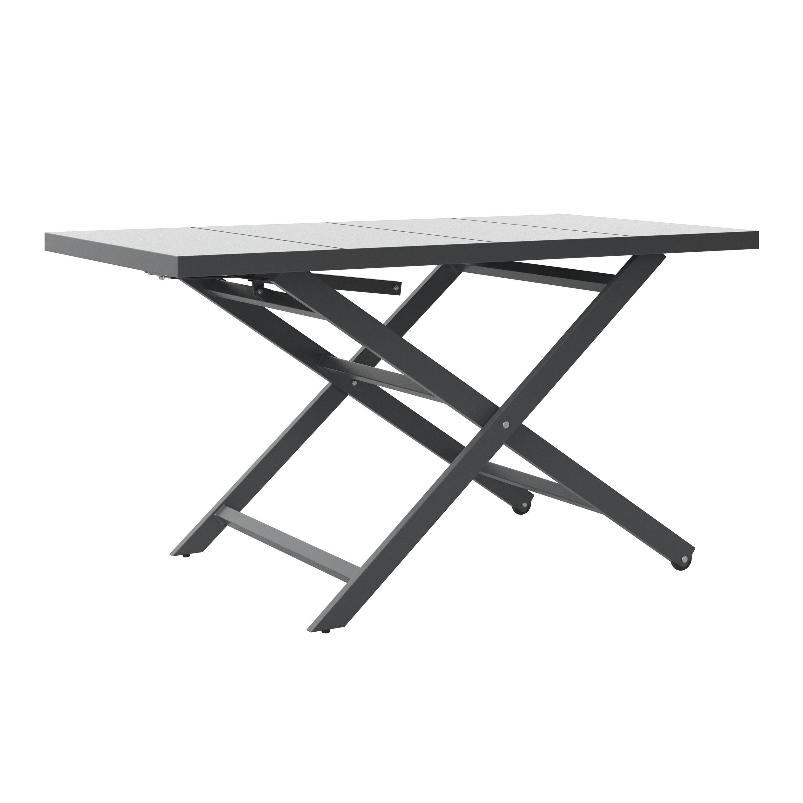 LOUNGETISCH  - Grau, Modern, Metall (140/40-71/75cm) - Ambia Garden