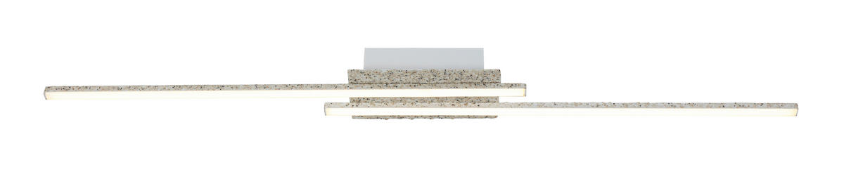 DECKENLEUCHTE 80/9/5,5 cm  - Weiß, Trend, Kunststoff/Metall (80/9/5,5cm) - Collett's Monde