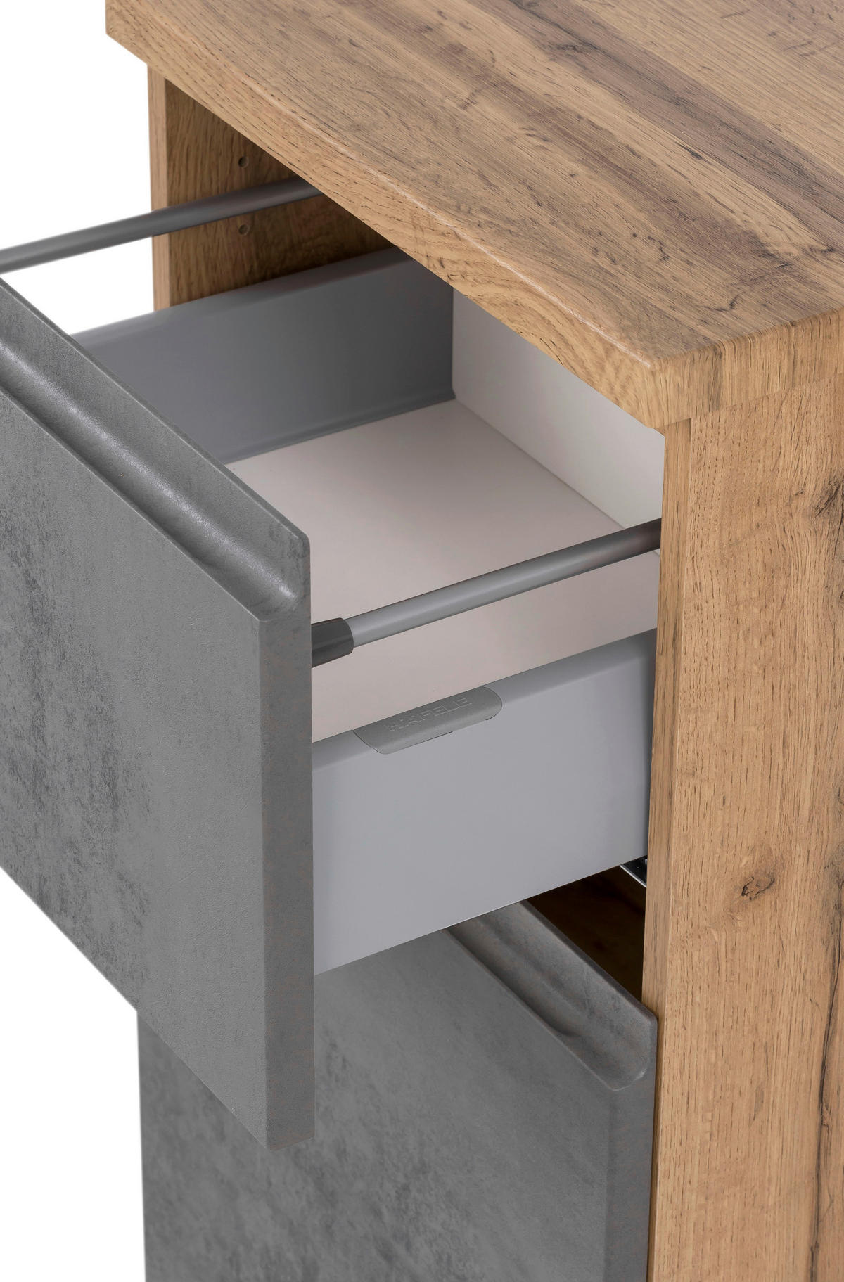UNTERSCHRANK 40/79/35 cm   - Eiche Wotan/Hellgrau, MODERN, Holzwerkstoff (40/79/35cm) - Held