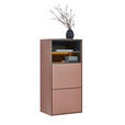 SCHUHSCHRANK RENO  in 55/118/41 cm  - Graphitfarben/Braun, Design, Holzwerkstoff (55/118/41cm) - Voleo