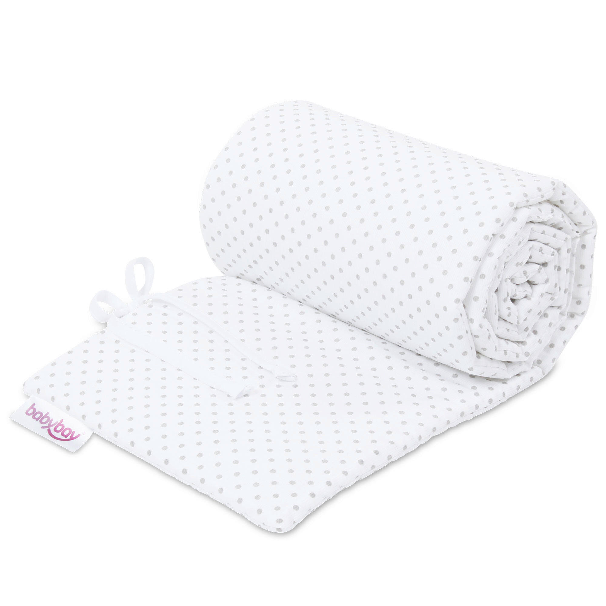 Nestchen Pique Babybay Original   24/149 cm  - Weiß/Grau, Basics, Textil (24/149cm) - Babybay