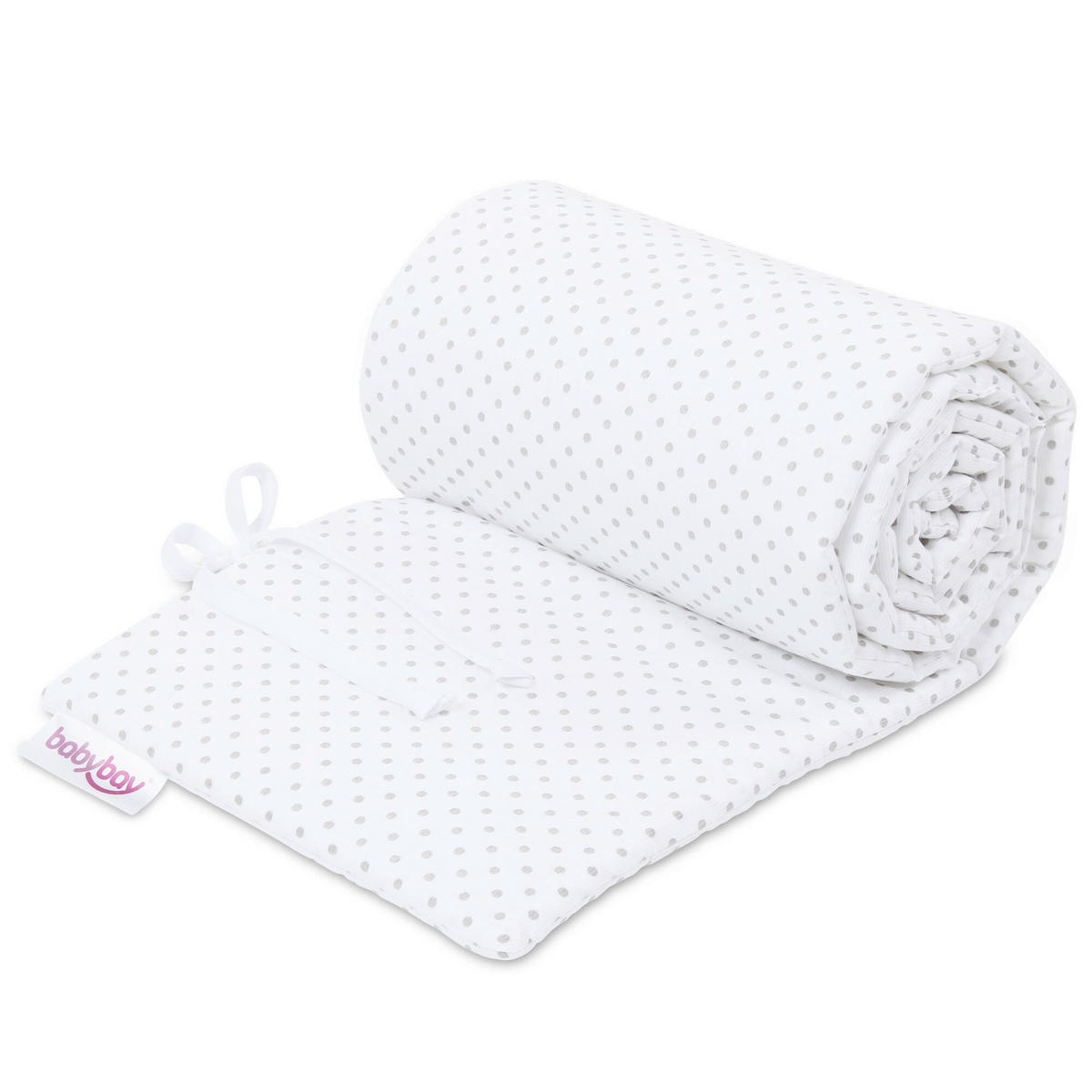 Nestchen Pique Babybay Original   24/149 cm  - Weiß/Grau, Basics, Textil (24/149cm) - Babybay