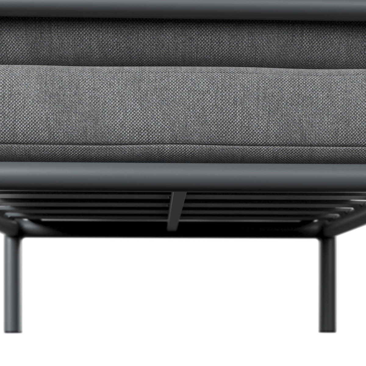 LOUNGESESSEL Anthrazit, Dunkelgrau Aluminium  - Dunkelgrau/Anthrazit, Design, Textil/Metall (83/69/93cm) - Amatio