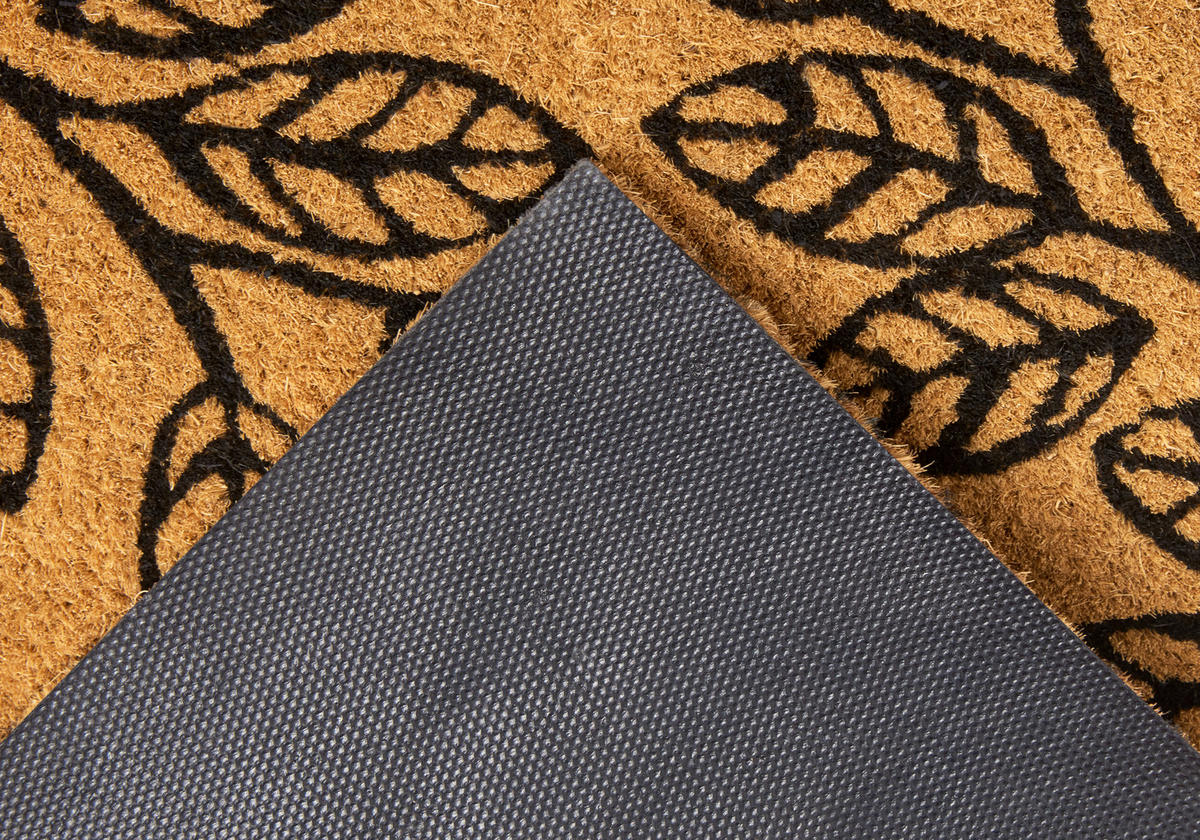 KOKOSMATTE  45/75 cm  Schwarz, Hellbraun  - Hellbraun/Schwarz, Basics, Naturmaterialien/Kunststoff (45/75cm) - Hanse Home