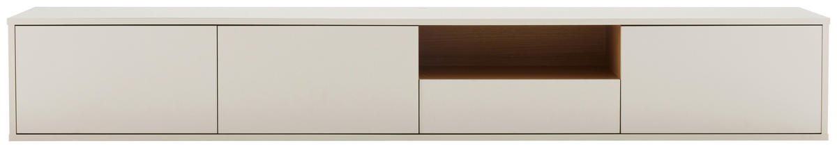 LOWBOARD  200/30/40 cm 1 Schublade(n) hängend  - Eichefarben/Weiß, Design, Holzwerkstoff (200/30/40cm) - Xora