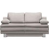 SCHLAFSOFA Bruno in Webstoff Naturfarben  - Chromfarben/Naturfarben, Design, Textil/Metall (194/96/86cm) - Novel