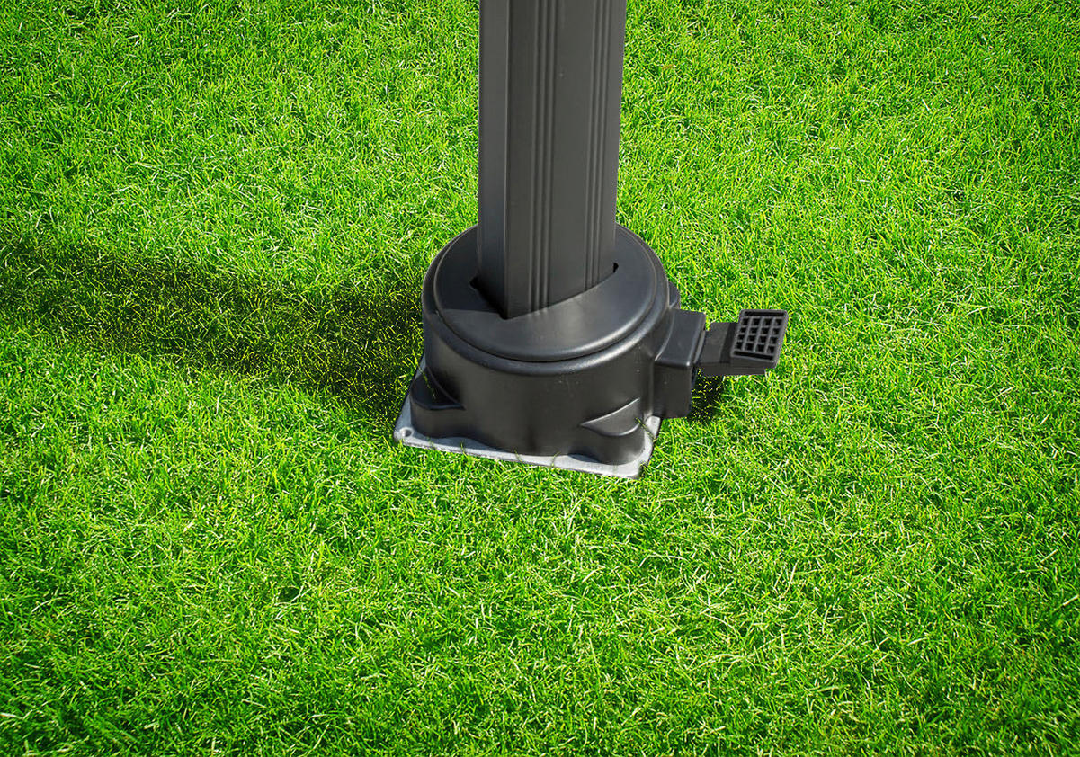 STOJAN DO ZEMĚ 16/58 cm - barvy stříbra, Basics, kov (16/58cm) - Schneider