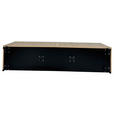 SIDEBOARD LINO  in 181/75/40 cm  - Eichefarben/Schwarz, Design, Holzwerkstoff/Metall (181/75/40cm) - Xora