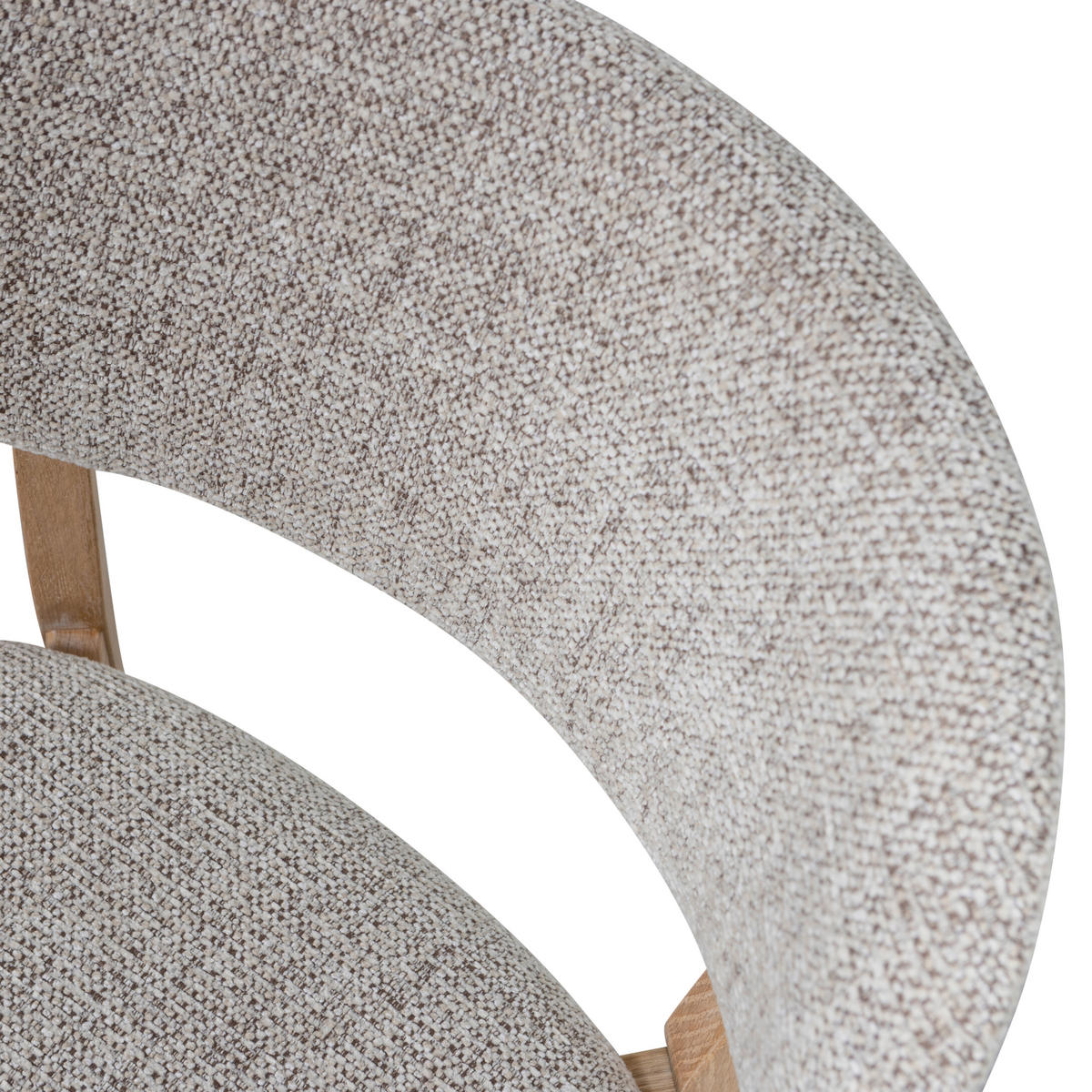 STUHL-SET 2 Stück  in Webstoff  - Naturfarben, MODERN, Holz/Textil (51/82/60cm) - Livetastic