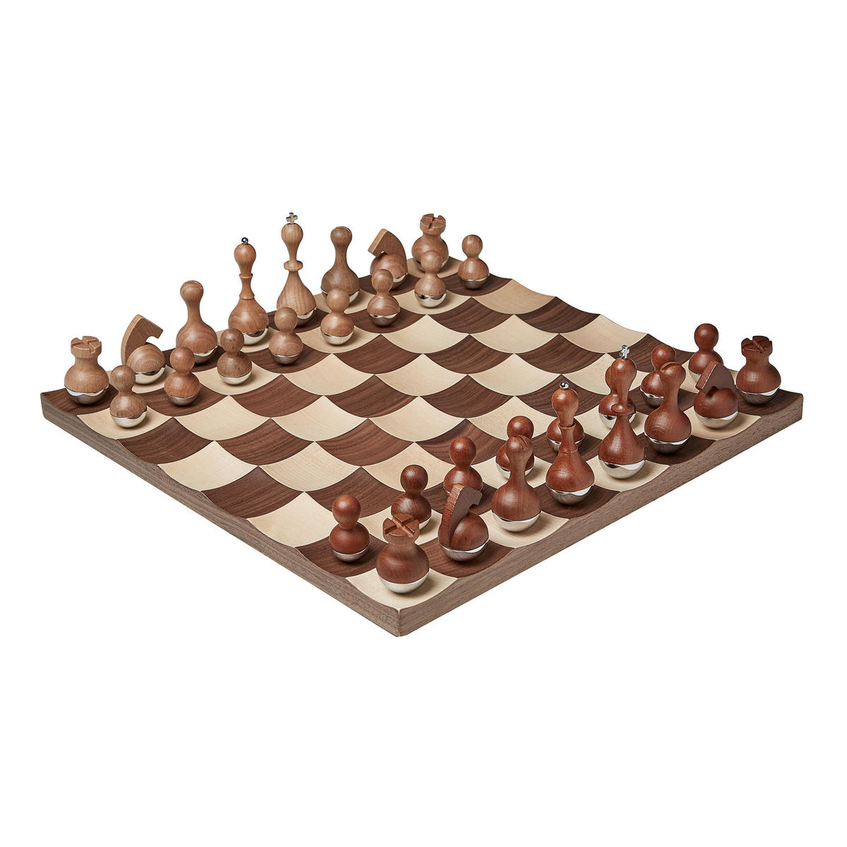 BRETTSPIEL  - Walnussfarben, Basics, Holz/Metall (38/11/38cm) - Umbra
