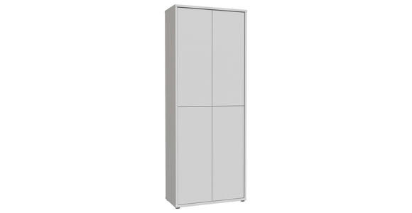 SCHUHSCHRANK  in 74,5/191,9/34,9 cm  - Hellgrau/Grau, Basics, Holzwerkstoff/Kunststoff (74,5/191,9/34,9cm) - Xora