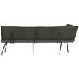 ECKBANK 165/225 cm  in Grau  - Schwarz/Grau, Design, Textil/Metall (165/225cm) - Moderano
