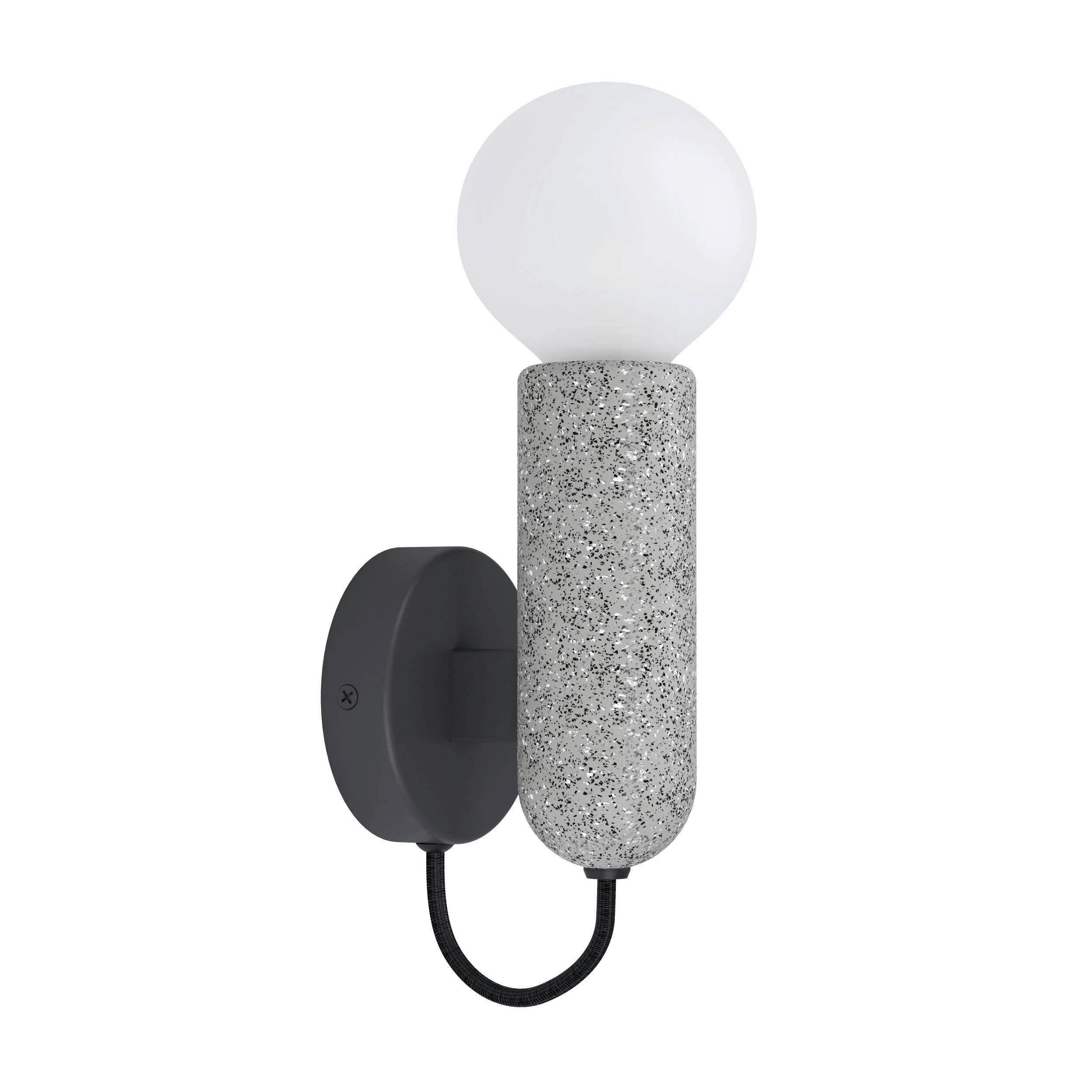 VÄGGLAMPA Giaconecchia 5,5/20,5 cm   - grå/antracit, Basics, metall/sten (5,5/20,5cm) - Eglo