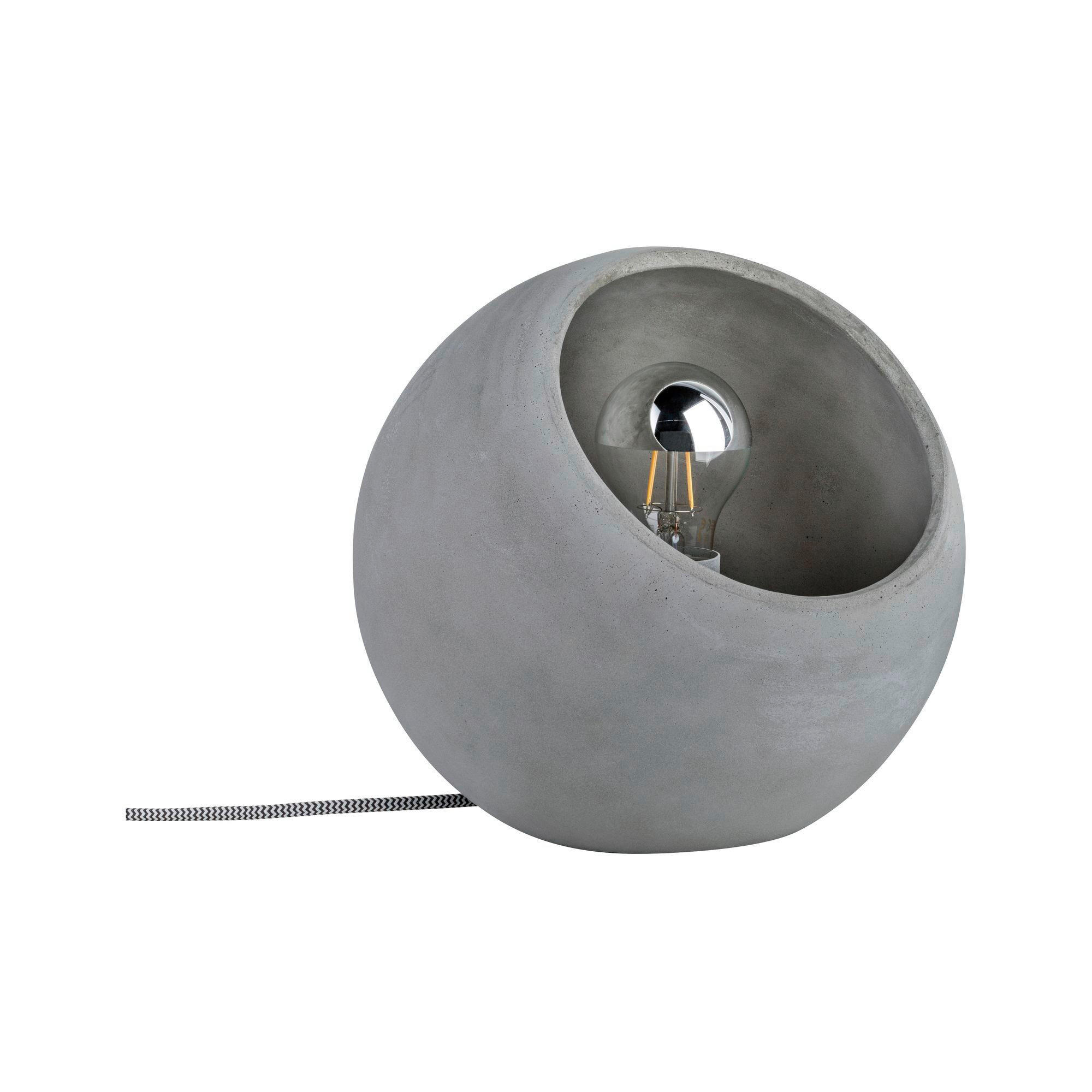 TISCHLEUCHTE Ingram 23 cm  - Grau, Design, Stein (23cm) - Paulmann
