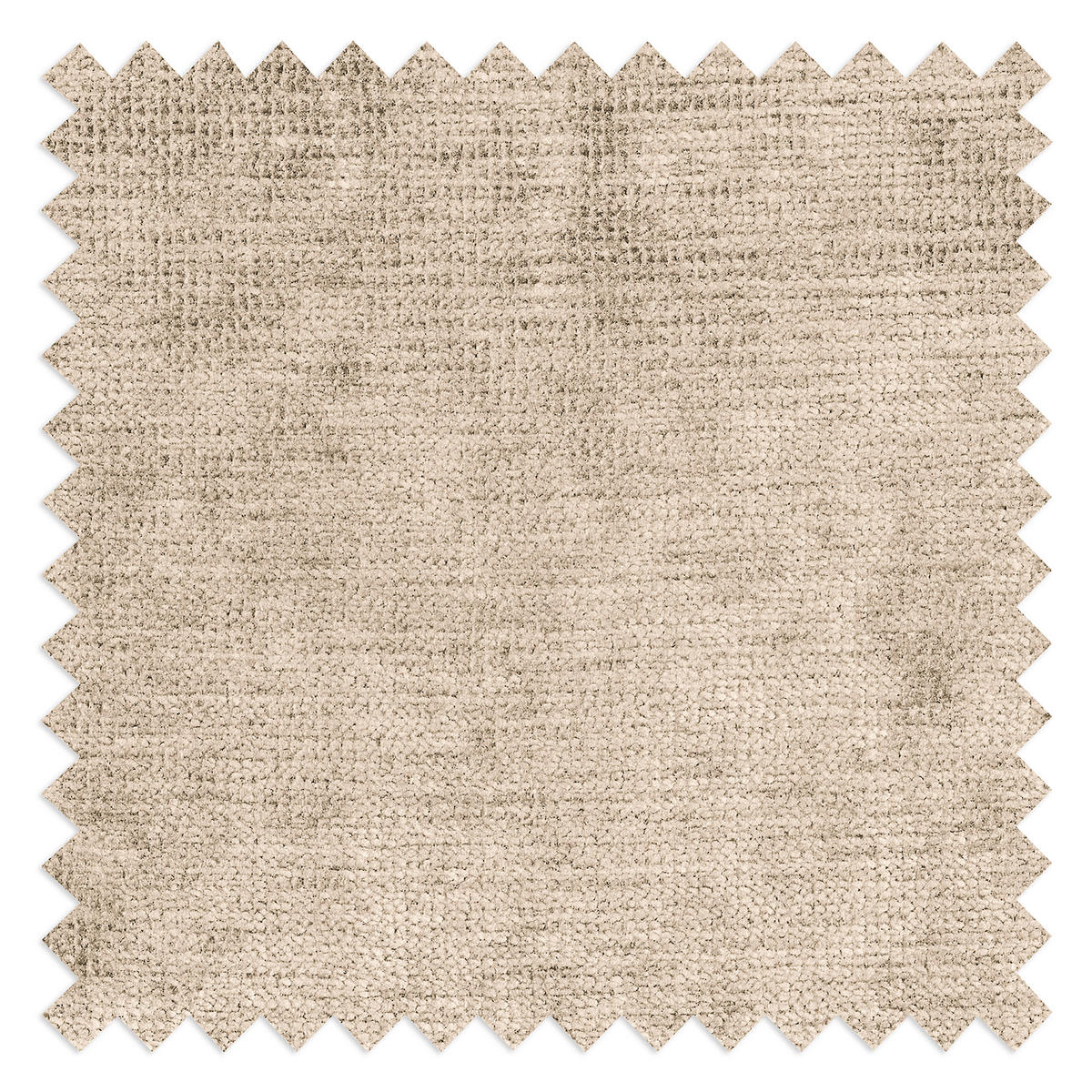 ECKSOFA in Chenille Creme  - Creme/Schwarz, Modern, Kunststoff/Textil (269/184cm) - Trendmanufaktur