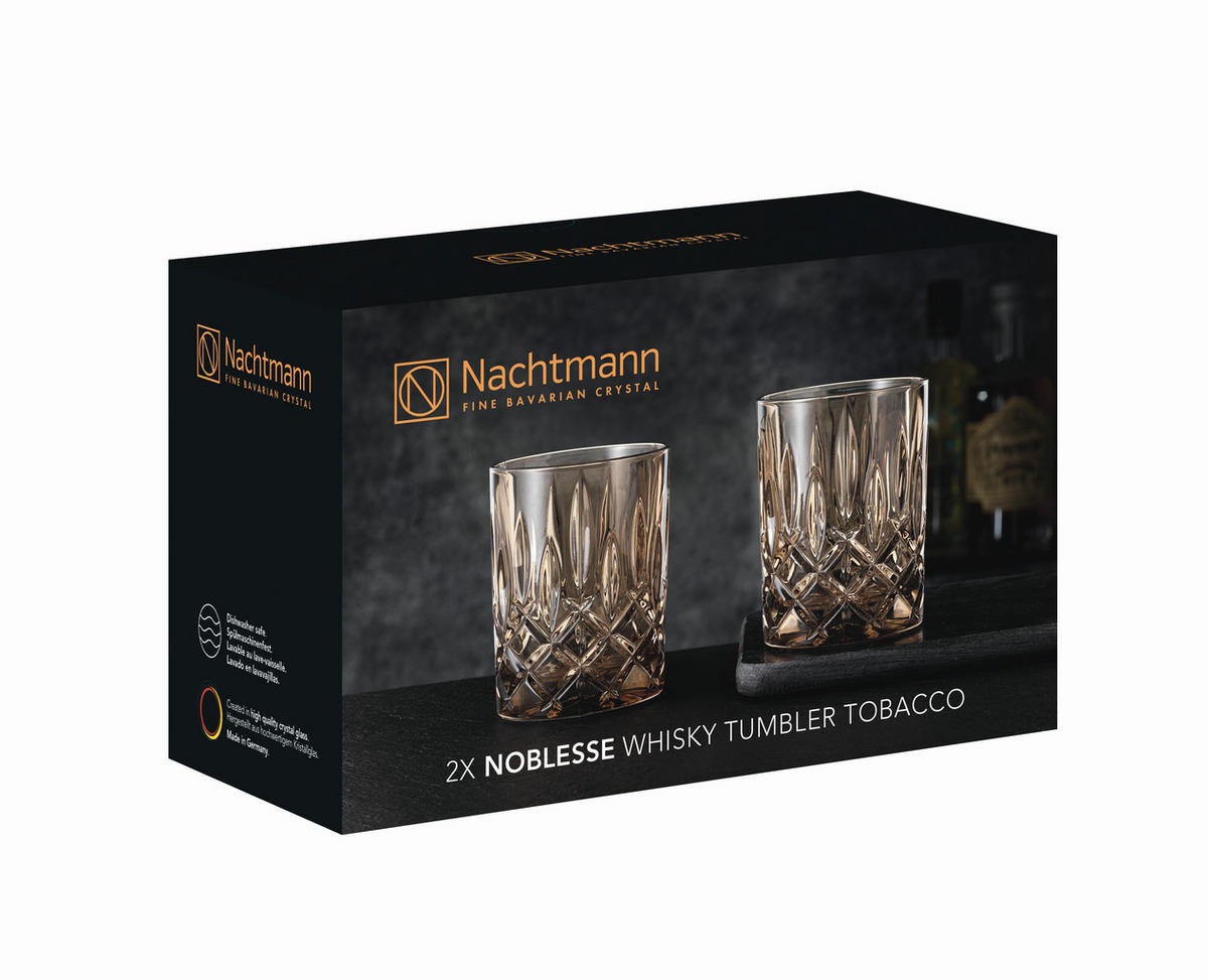 WHISKY-GLÄSERSET 295 ml 2-teilig  - Braun, LIFESTYLE, Glas - Nachtmann