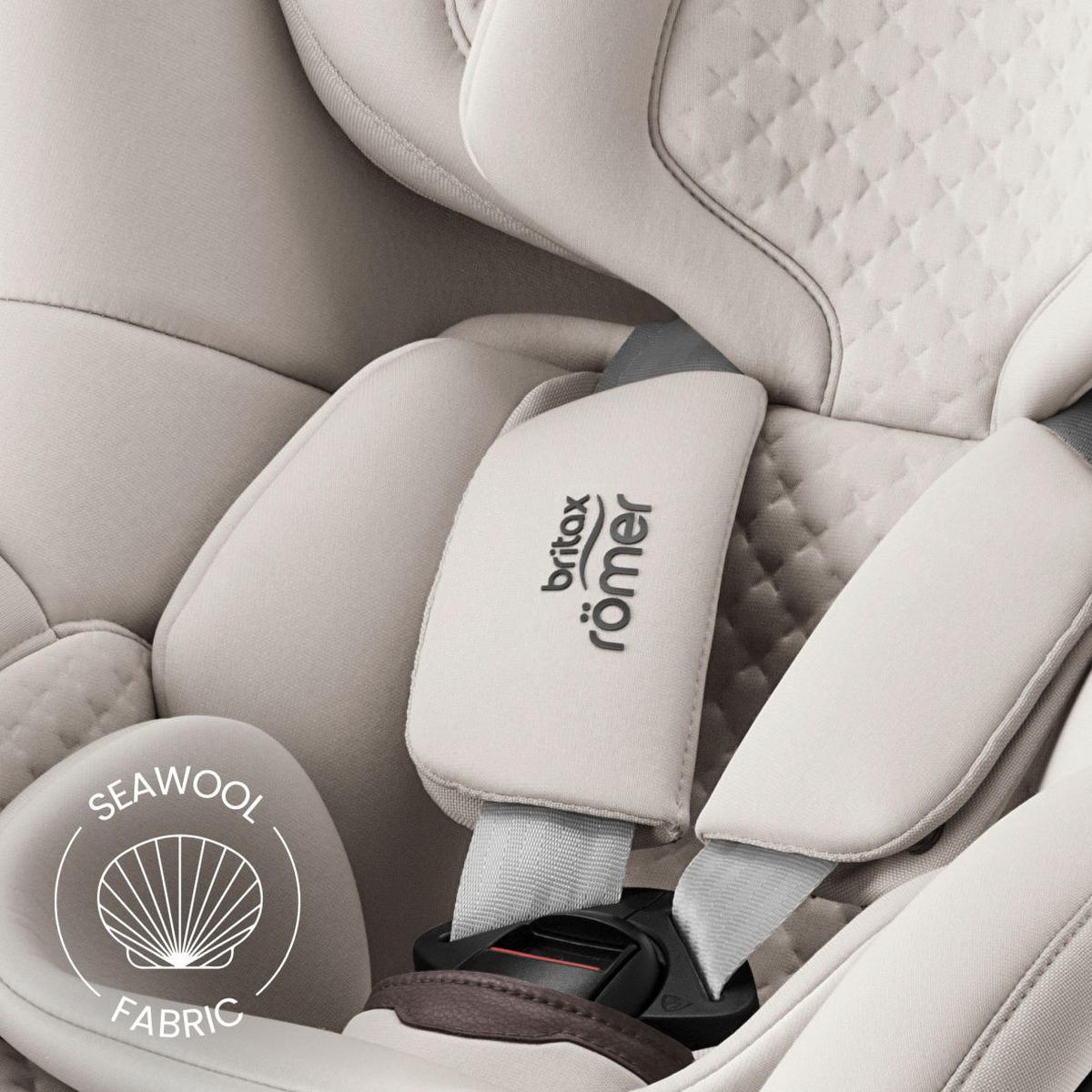 REBOARDER-KINDERSITZ Dualfix Pro M  - Greige/Beige, Basics, Kunststoff/Textil (44/48/74cm) - Britax Römer