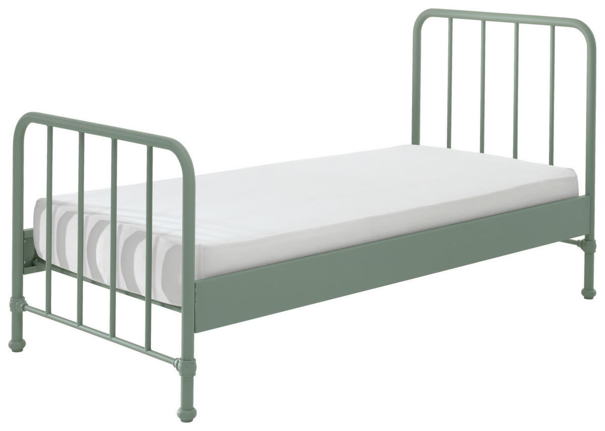 KINDER-/JUNIORBETT 90/200 cm  in Grün  - Grün, MODERN, Holz/Metall (90/200cm) - MID.YOU
