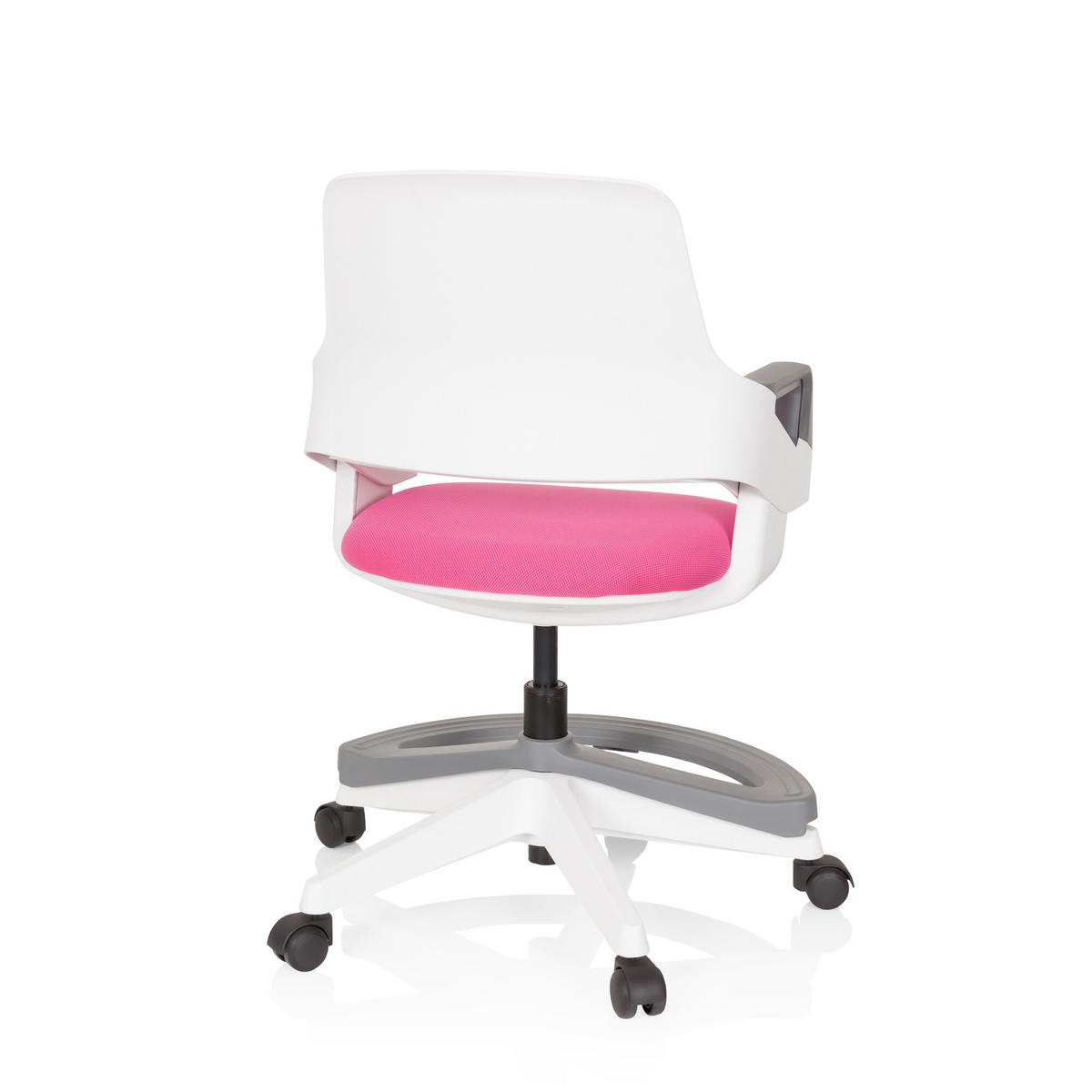 MLADINSKI VRTLJIVI STOL umetna masa pink  - pink/bela, Basics, umetna masa (53/80-93/60cm) - MID.YOU