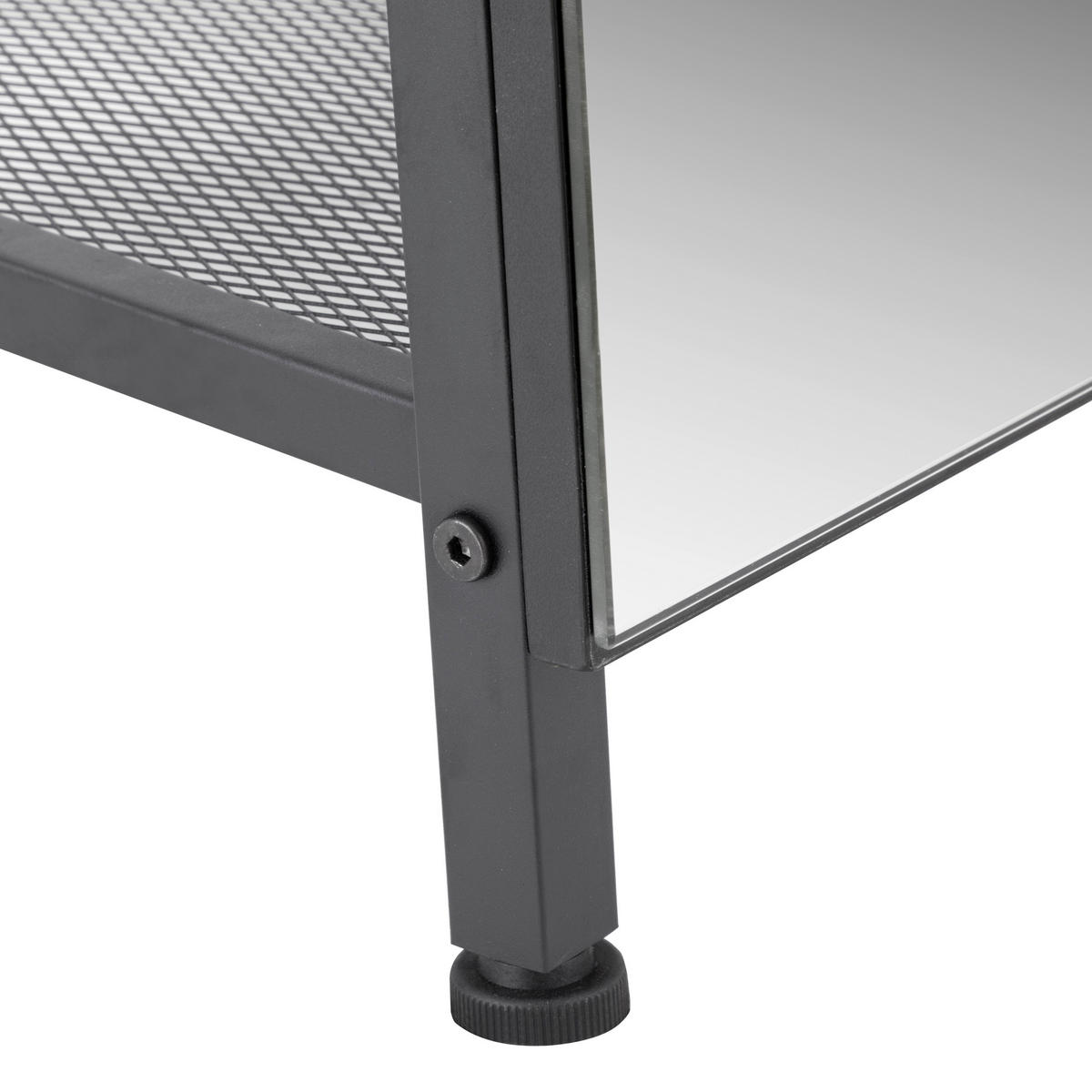 GARDEROBE  in 40/165/35 cm  - Schwarz, Design, Glas/Holzwerkstoff (40/165/35cm) - MID.YOU