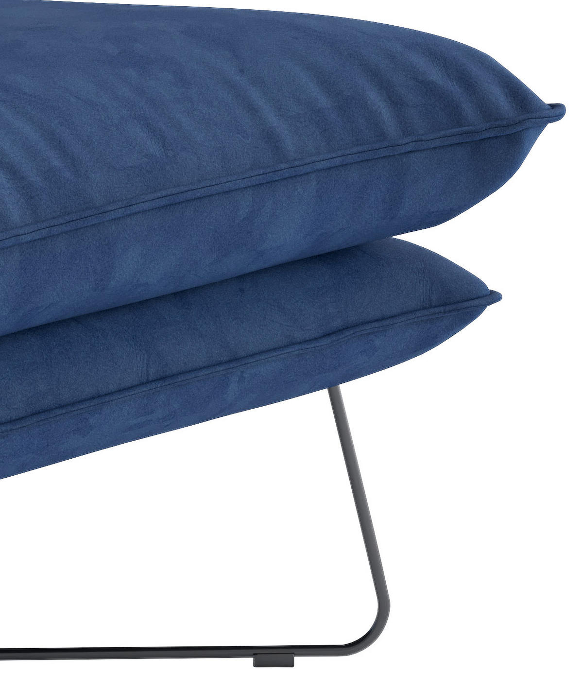 SESSEL in Flachgewebe Royalblau  - Royalblau, Design, Textil/Metall (72/84/90cm) - Livetastic