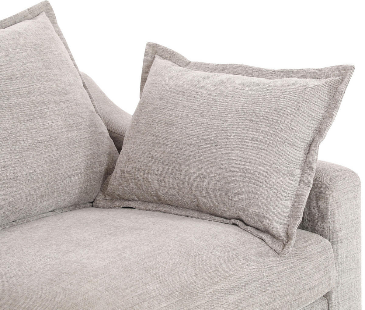 DVOJMIESTNA POHOVKA, textil, sivobéžová - hnedá/sivobéžová, Modern, drevo/textil (180/93/97cm) - MID.YOU