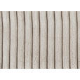 ECKSOFA Beige Cord - Beige/Schwarz, KONVENTIONELL, Textil/Metall (258/168cm) - Carryhome