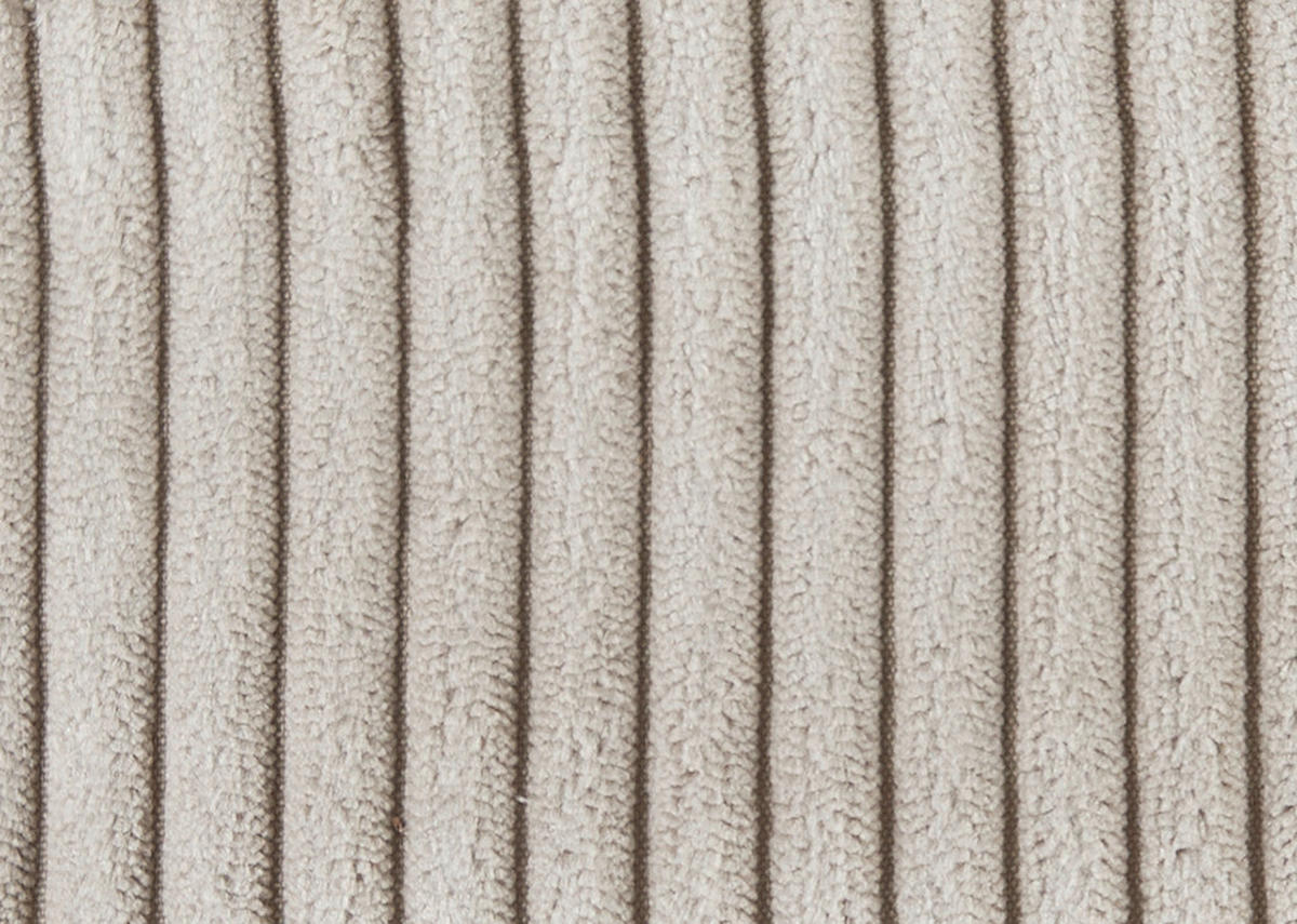 ECKSOFA in Cord Beige  - Beige/Schwarz, KONVENTIONELL, Textil/Metall (258/168cm) - Carryhome