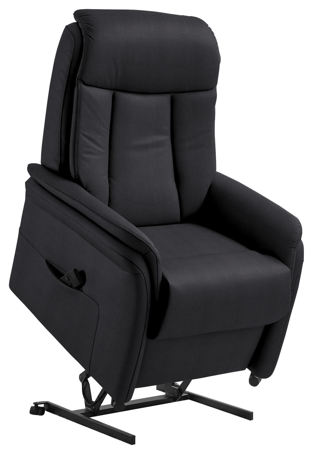 FERNSEHSESSEL in Anthrazit  - Anthrazit/Schwarz, KONVENTIONELL, Leder/Kunststoff (74/107/84cm) - Valdera