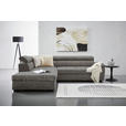 ECKSOFA in Lederlook Grau  230/263 cm  - Schwarz/Grau, Design, Kunststoff/Textil (230/263cm) - Hom`in