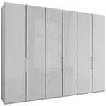 DREHTÜRENSCHRANK  in Weiß  - Chromfarben/Weiß, KONVENTIONELL, Glas/Holzwerkstoff (300/236/58cm) - Dieter Knoll