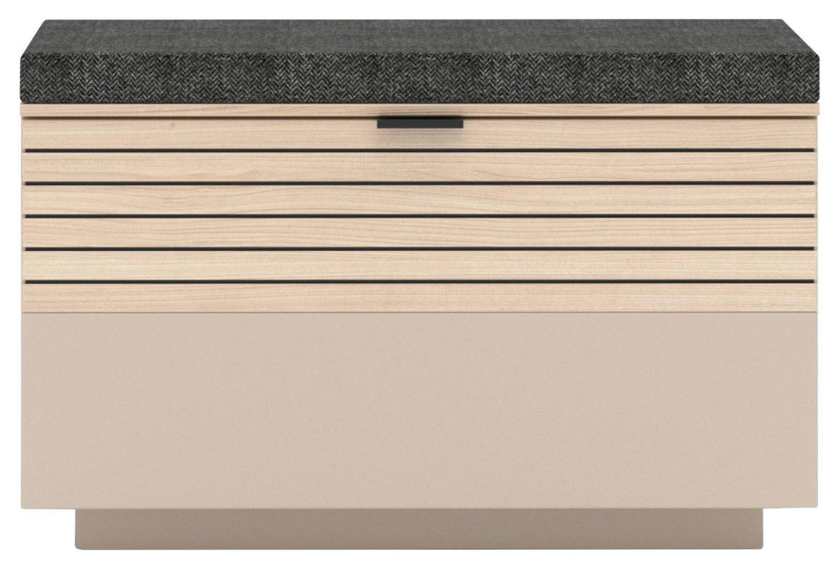 GARDEROBENBANK 78/51/38 cm  - Kaschmir/Eichefarben, Design, Holzwerkstoff/Textil (78/51/38cm) - Xora