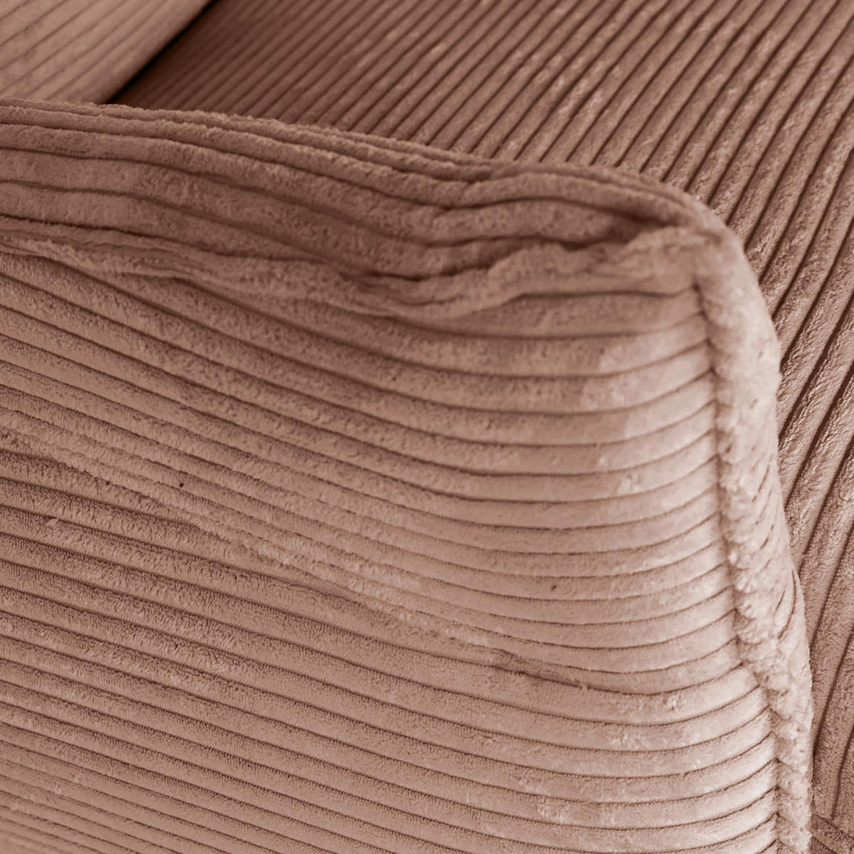 OHRENSESSEL in Cord Rosa  - Schwarz/Rosa, Konventionell, Textil/Metall (83/110/92cm) - MID.YOU