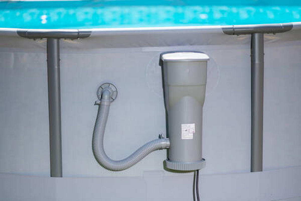 POOL 488/122 cm  - Anthrazit, KONVENTIONELL, Kunststoff (488/122cm)