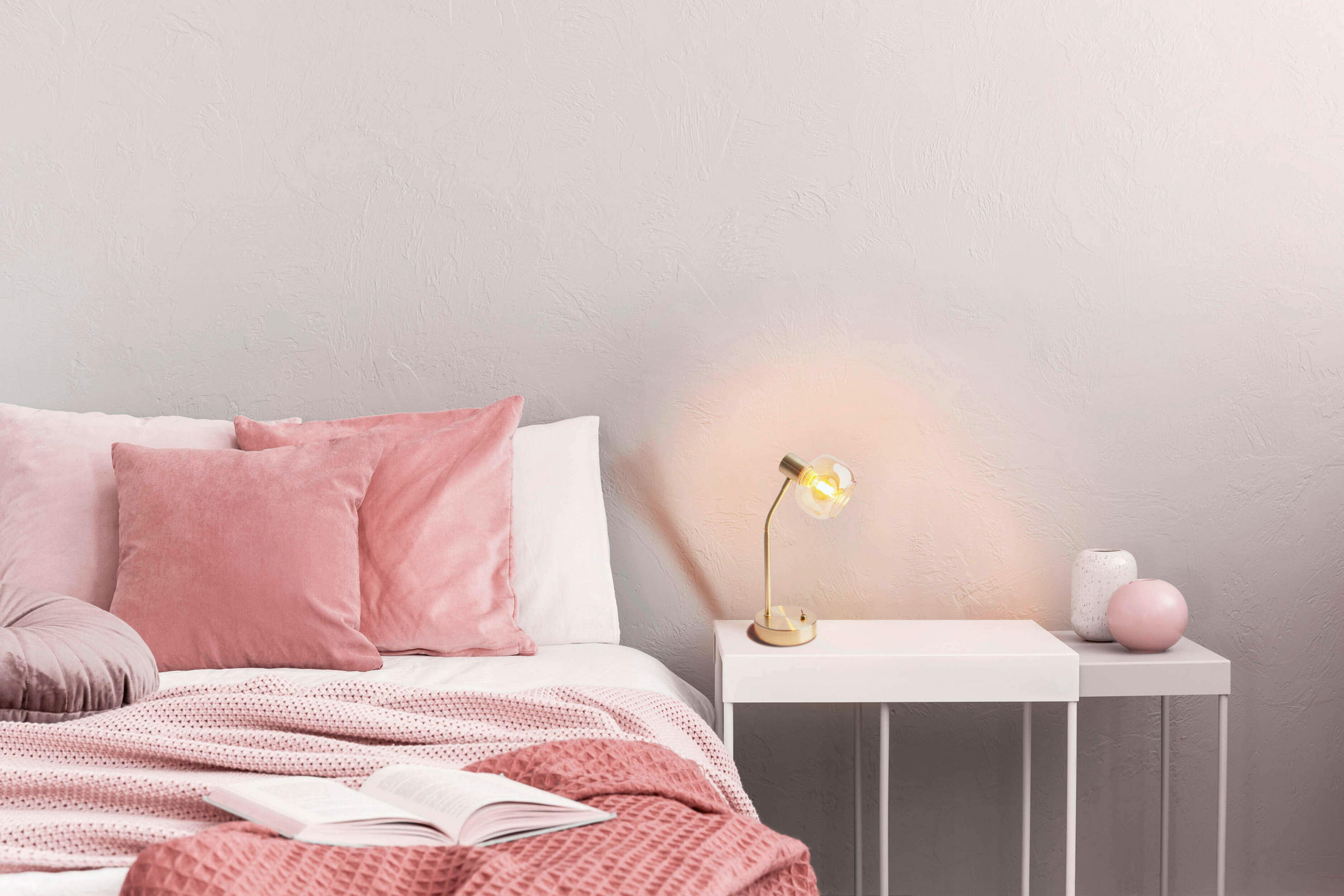 TISCHLEUCHTE   - Messingfarben, Design, Glas/Metall (39cm) - Näve